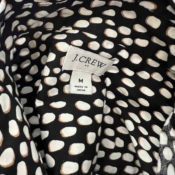 J crew brown shirt Button-up stretch cotton poplin shirt in signature fit size M - Picture 3 of 15